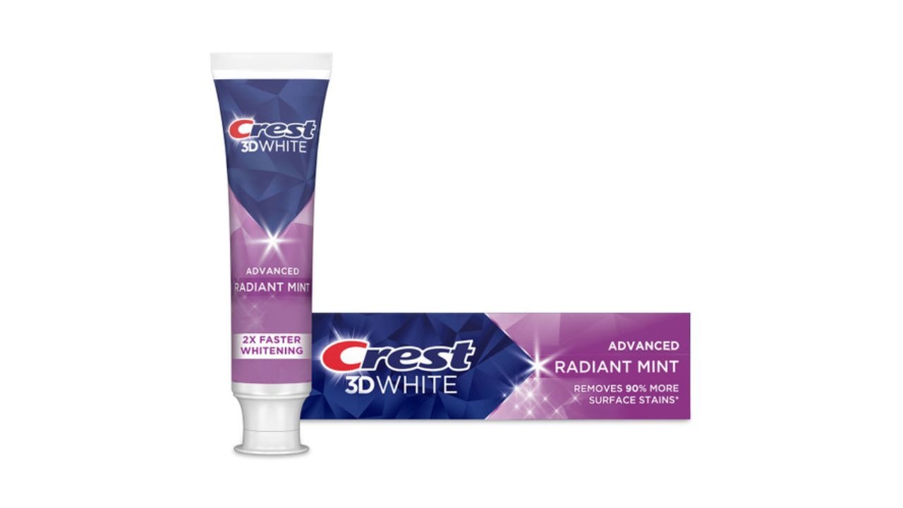 Crest 3DWhite Whitening Toothpaste Advanced Radiant Mint X Best Toothpaste