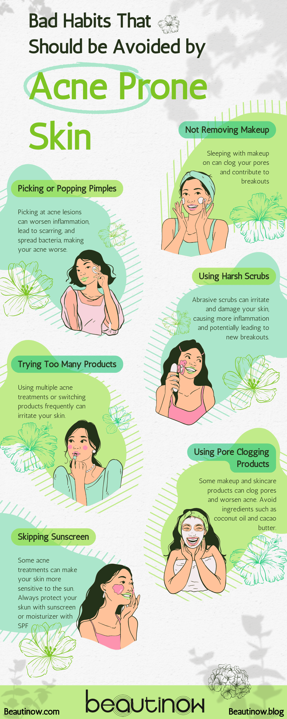 acne donts Infographic