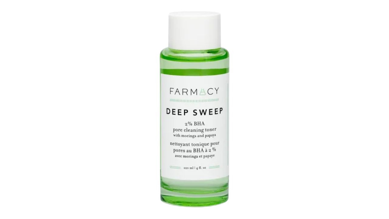 Best Toners for Oily Skin X Farmacy Deep Sweep 2% BHA Pore Cleaning Toner