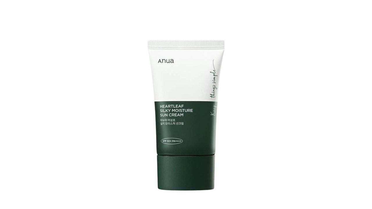 Top 10 Koreanischer Sonnenschutz für das Gesicht X Anua Heartleaf Silky Moisture Sun Cream SPF50+ PA++++